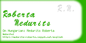 roberta medurits business card